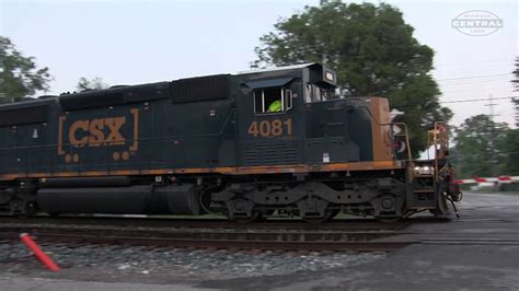 CSX SD40 3 Passes New York Central Signals YouTube