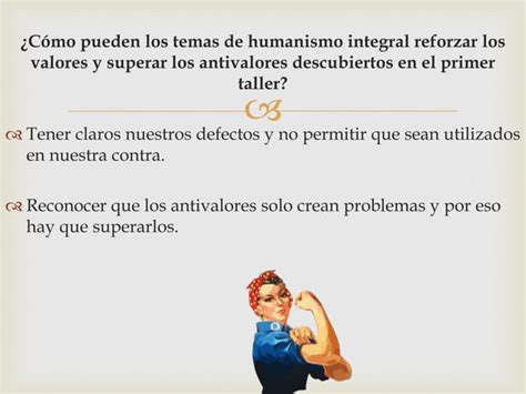 Taller Humanismo Integral I PPT