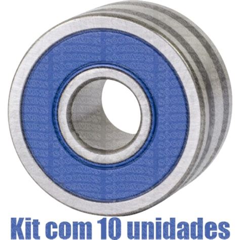 Kit 10 Rolamentos 2RS do Alternador para Honda Civic Só Coxins