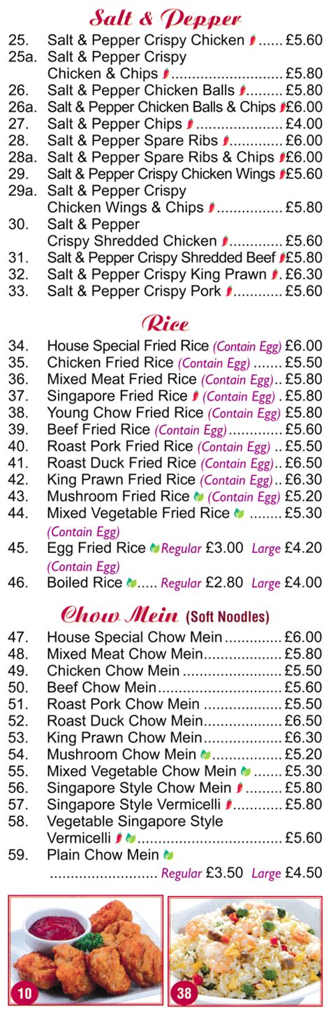 Kings Garden Chinese Shirebrook Menu Fasci Garden