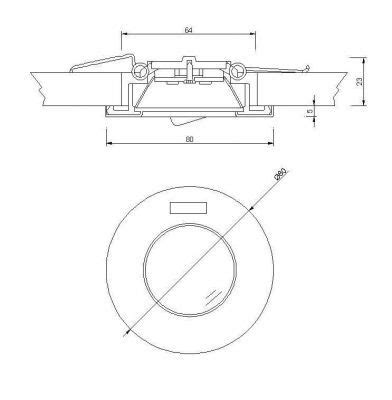 Lampada Ad Incasso Con Interruttore CAD Dwg CADblocksfree Thousands