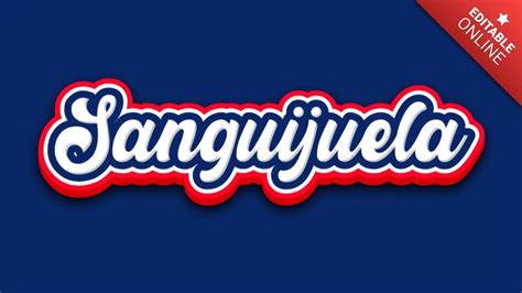 Sanguijuela Cinema Text Effect Generator