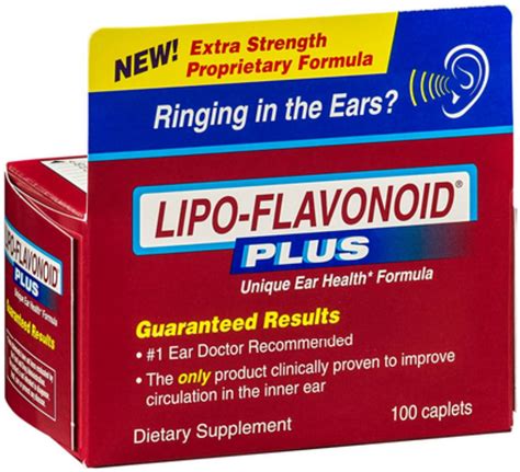 Lipo Flavonoid Plus Extra Strength Ear Health Supplement Tinnitus