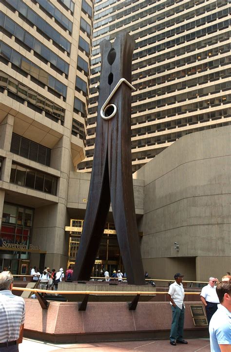 Claes Oldenburg Sculpture Clothespin 1976 Is Best Described as