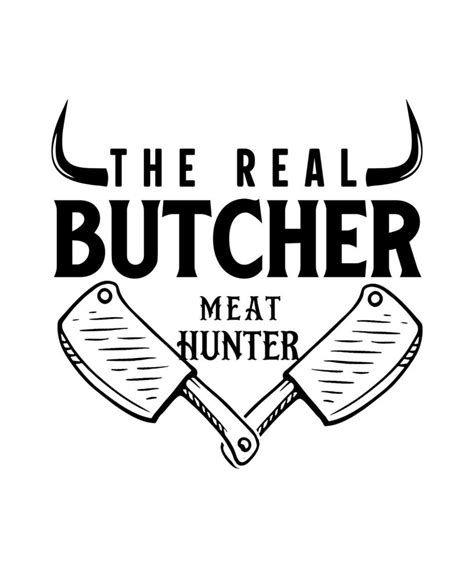 Butcher logo vector illustration tshirt design 22686259 Vector Art at ...