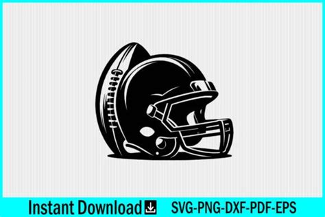 Rugby Football Helmet Svg Vector File Graphic By Craftabledesign