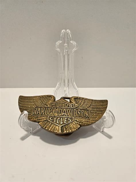 Vintage Harley Davidson Wings Bar Shield Biker Choppe Gem