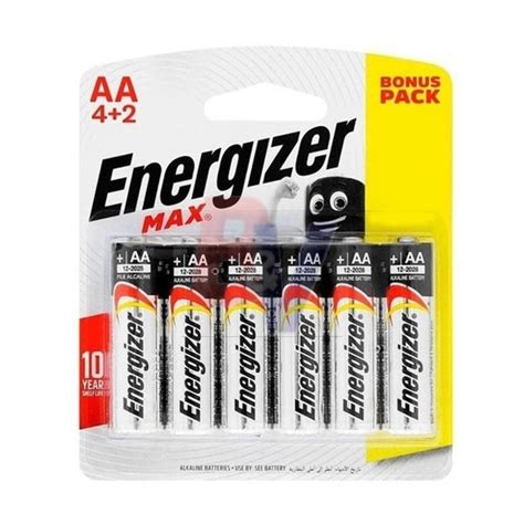 Pila Alcalina AA Energizer X Unidad 1 5 Volts Max E91