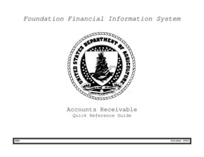 Fillable Online Afm Ars Usda Foundation Financial Information System