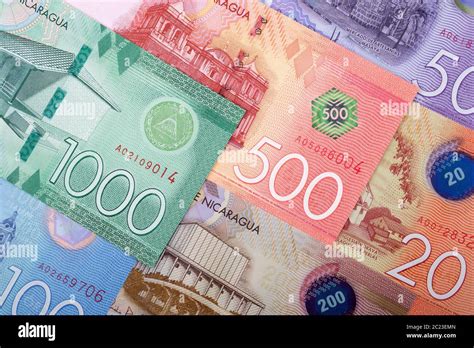 Nicaraguan Cordoba A Business Background Stock Photo Alamy
