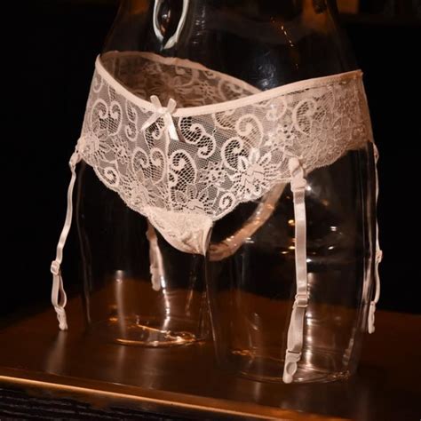 Culotte Slip En Dentelle Pour Femmes WHITE B Lingerie Transparente Et Respirante Blanc