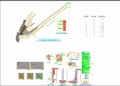 Muro De Contencion Dwg