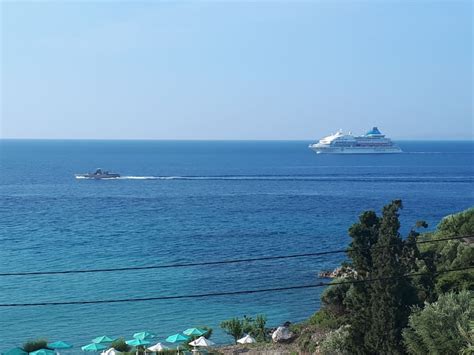 Blick Auf Unsere Bucht Hotel Glicorisa Beach Pythagorion