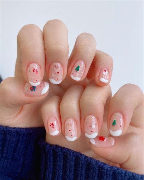 50 Christmas Holiday Nails For A Festive Look Unusual White Tip