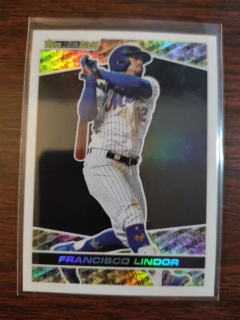 Topps Chrome Update Black Gold Francisco Lindor Bgc Mets Eur