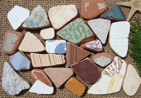 Ceramics Pottery Sculpting Forming Pcs Beachcombed Pieces Mosaic