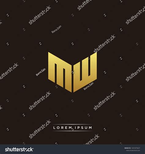 Mw Logo Letter Initial Logo Designs Stock Vector (Royalty Free ...