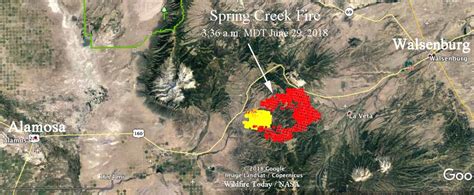 Spring Creek Fire Colorado Map United States Map