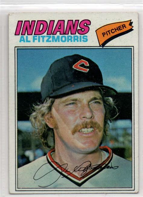 Al Fitzmorris 1977 Topps 449 Cleveland Indians VG WR 0309 EBay