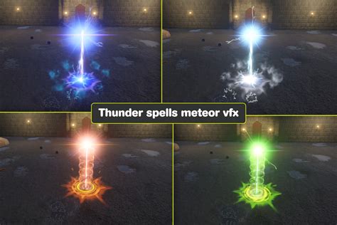 Magic Thunder Spells Meteor Vfx Urp Vfx Unity Asset Store