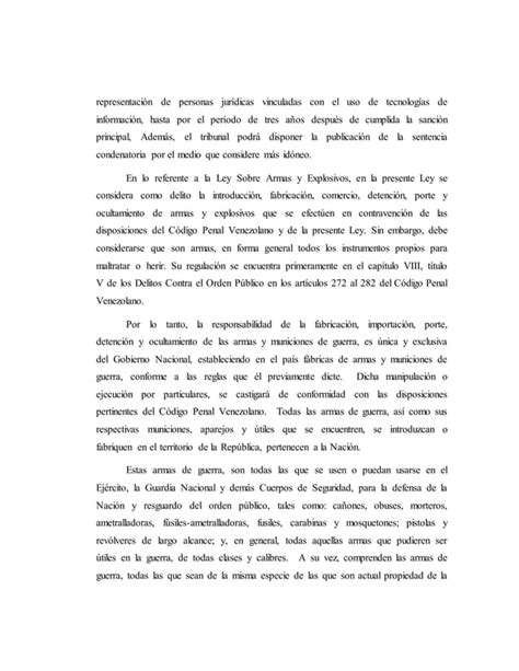 Informe De Derecho Penal Especial Pdf