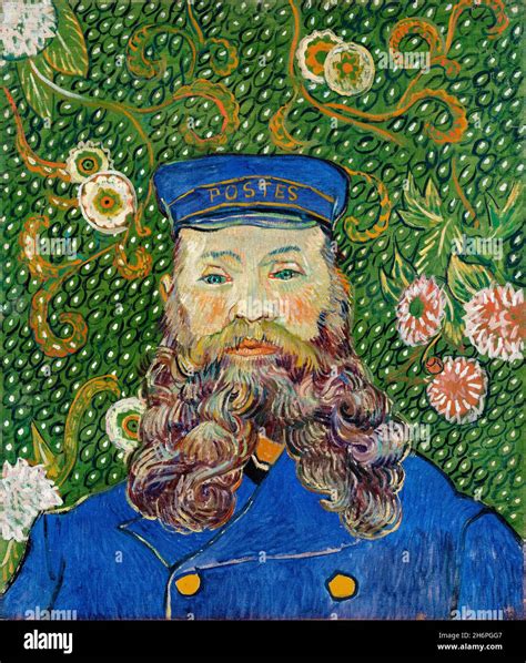 Van Gogh Postman Joseph Roulin Painting In Oil On Canvas By Vincent