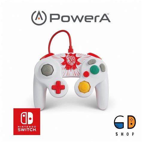 Powera 美國原廠授權 任天堂 Nintendo Switch 有線手把 搖桿 Gamecube 【馬力歐款】 Pchome 24h購物