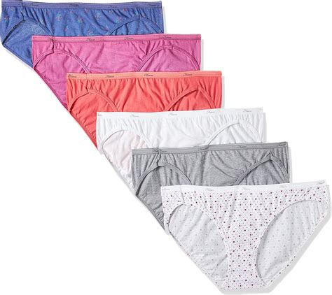 Amazon Hanes Ropa Interior De Bikini Algod N Para Mujer