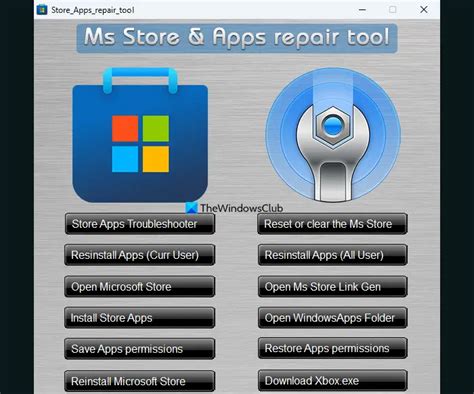 Free Microsoft Store And Apps Repair Tool For Windows