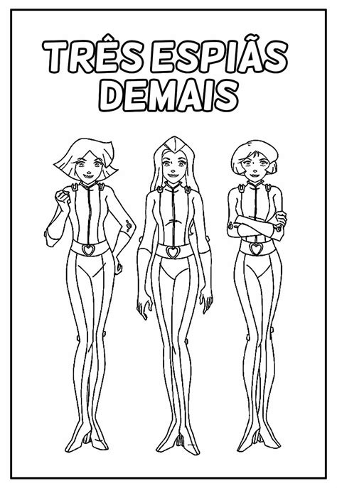 Desenhos das Três Espiãs Demais para colorir Bora Colorir