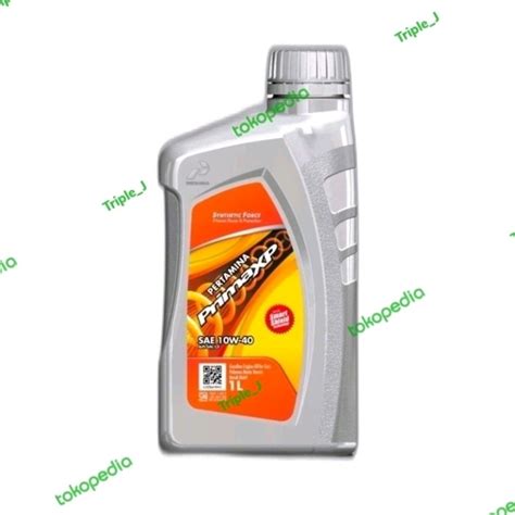 Jual PERTAMINA PRIMA XP SAE 10w 40 1 Liter OLI MESIN MOBIL Kota