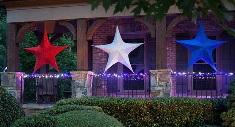 The Award For Most Spirited Decor Goes To Patriotic Lights