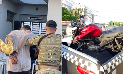 Adolescente é apreendido motocicleta roubada e simulacro de arma em