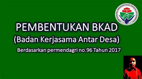 Kerjasama Antar Desa Berdasarkan Permendagri No Tahun Youtube