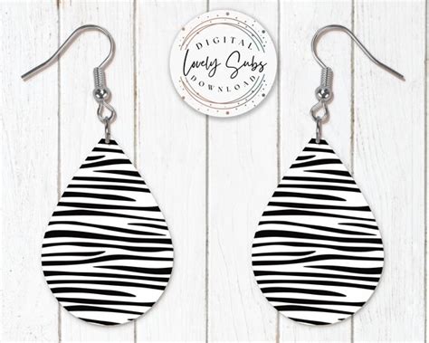 Printable Teardrop Instant Digital Download Sublimation Earring Designs