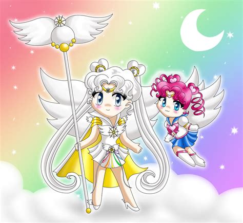 Sailor Cosmos And Chibichibi By Drewbiedooah On Deviantart