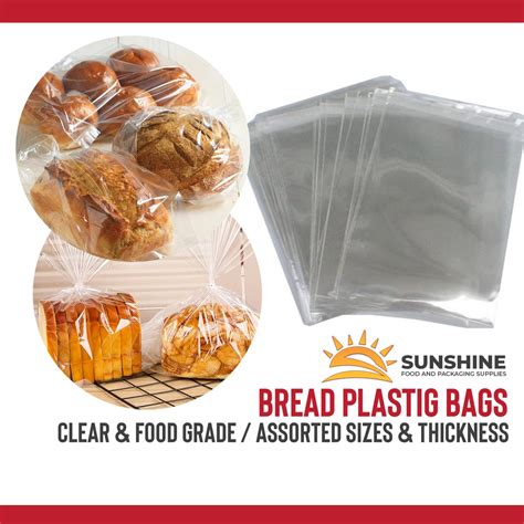 Pcs Bread Plastic Bags Clear Food Grade Shopee Philippines