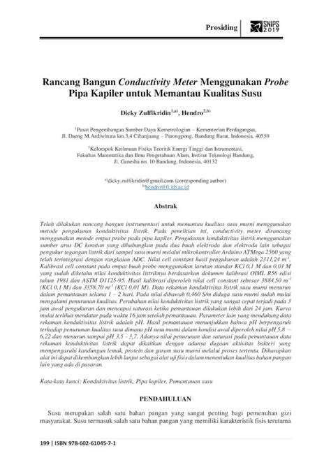 PDF Rancang Bangun Conductivity Meter Menggunakan Probe Pipa