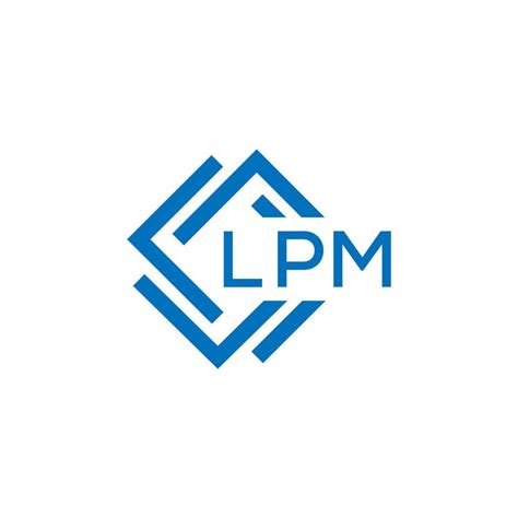 LPM letter logo design on white background. LPM creative circle letter logo concept. LPM letter ...