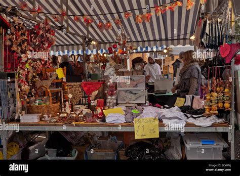 Christmas Market Stalls Ludlow Market Shropshire Uk Stock Photo Alamy