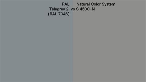 Ral Telegrey Ral Vs Natural Color System S N Side By Side