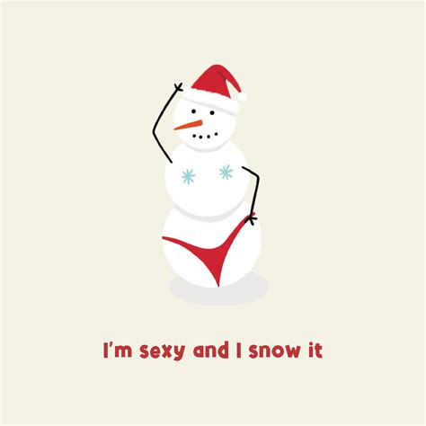 I M Sexy And I Snow It Christmas Card Boomf