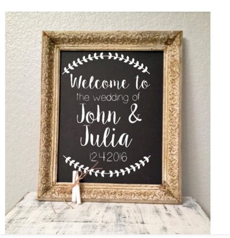 Welcome To The Wedding Of Decal-wedding Decor-rustic Wedding Decal ...