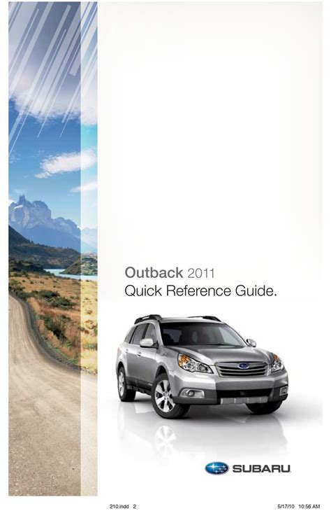 SUBARU OUTBACK QUICK REFERENCE MANUAL Pdf Download | ManualsLib