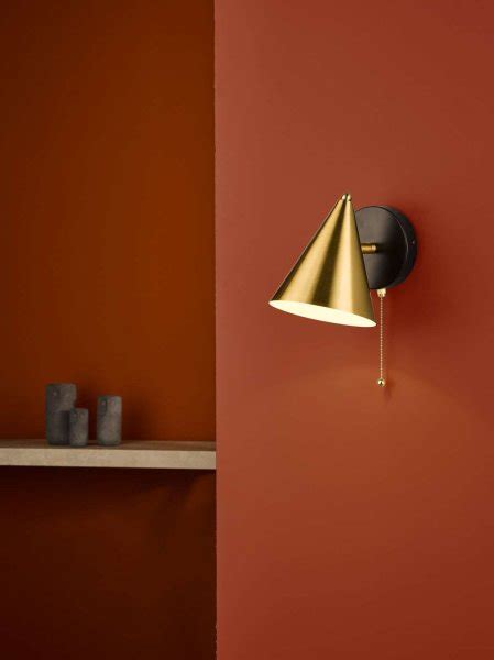 Buy The Dar Lighting Bra Branco Wall Light Matt Black And Brass Today