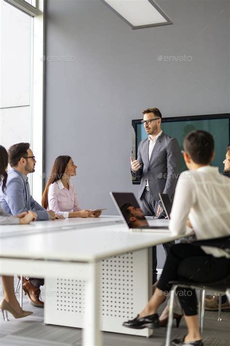 Entrepreneurs And Business People Conference In Modern Meeting Room