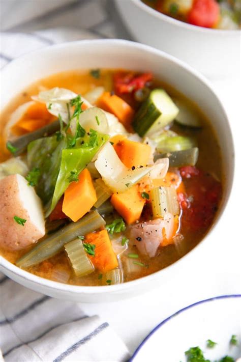 Homemade Vegetable Soup Recipe The Forked Spoon