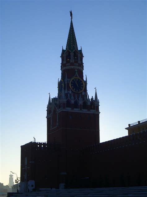 Moskau Der Rote Platz Kreml Spasskaja Turm Svyturys Flickr