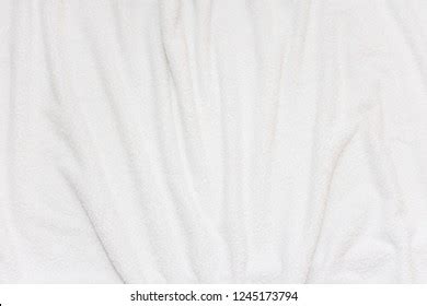 Top View Bedding Sheets Creasewhite Fabric Stock Photo 495578839