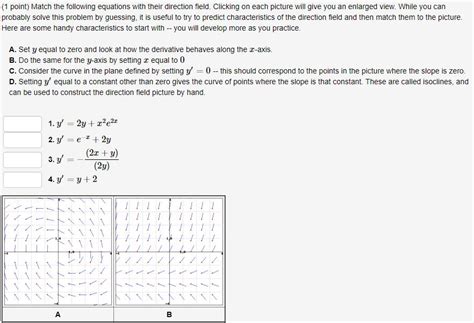 Solved Point Match The Following Equations With Their Chegg